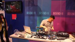 NAMM 2014 Day 3 - DJ Niros Video Mixing on the Rane Sixty-Four - Part 2