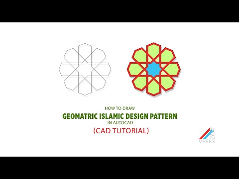 How to draw geomatric Islamic design Pattern in Auto CAD