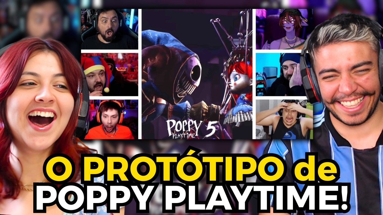 YOUTUBERS REAGINDO A PRIMEIRA APARIÇÃO DO PROTÓTIPO 1006 EM POPPY PLAYTIME 5! PARTE 1 | REACT