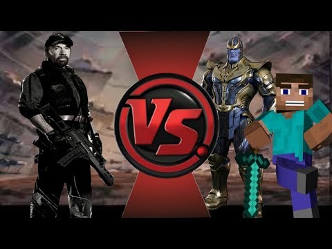 Chuck Norris(Splash) vs Thanos and Steve(Insert/Skinny) DEBATE!