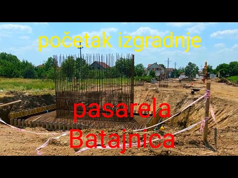 SNIMAK POČETKA RADOVA NA PASARELI PREKO PRUGE U BATAJNICI I OBILAZAK ŽELEZNIČKE STANICE
