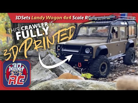 Testing my Fully 3D Printed RC Crawler - 3DSets Landy Wagon 4x4