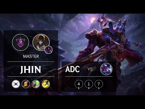 Jhin ADC vs Vayne - KR Master Patch 9.19
