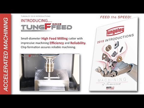 Tungaloy 2019 Introductions - TungForceFeed Small-diameter high feed milling cutter