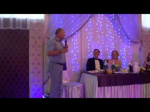 Смешной и интересный тост на свадьбе с прикольной обработкой видеооператора