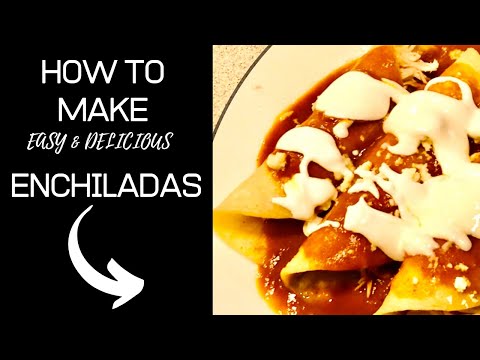 Enchiladas Rojas Recipe, Quick Dinner/Meal Idea. Easy Mexican Food.