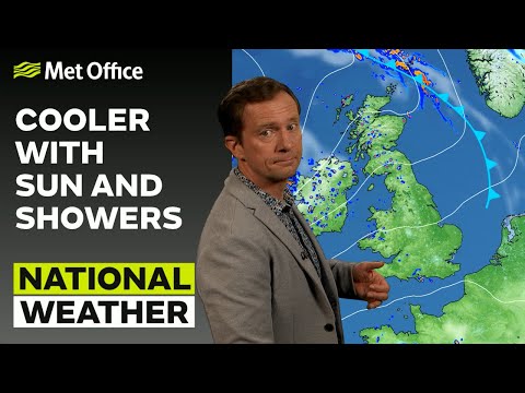 10/08/2023 – Becoming fresher with showers – Evening Weather Forecast UK – Met Office Weather