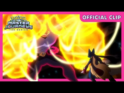 Gigantamax Machamp vs. Mega Lucario | Pokémon Master Journeys: The Series | Official Clip