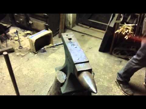 Blacksmith, sledge hammer forging