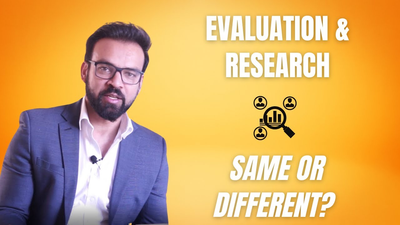 What are the differences between Evaluation and Research?