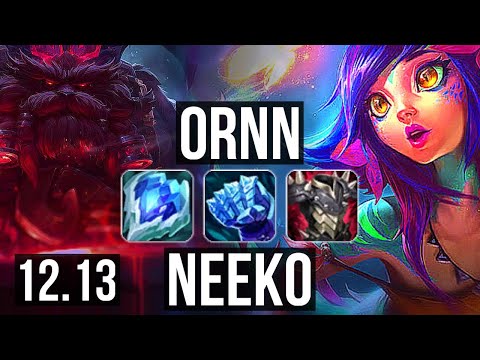 ORNN vs NEEKO (TOP) | 6/1/9, 1300+ games, 1.4M mastery | NA Master | 12.13