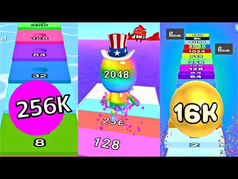 Ball Run Infinity VS Man Runner 2048 Run 3D | Jelly Runner 3D VS Number Ball 3D Merge Games 🔥