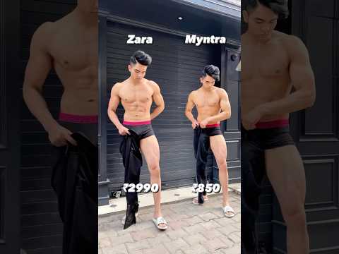 Zara V/s myntra ❤️🫶#mensfashion #fashion #style #stylish #trending #shorts #outfit #lovesong #song