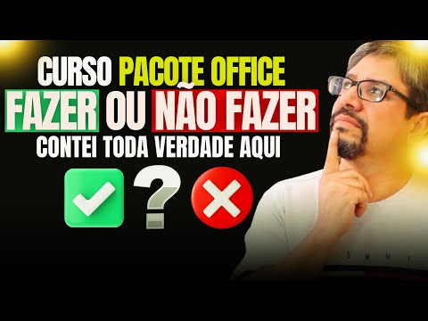 O QUE É CURSO DE PACOTE OFFICE  COMO APRENDER em 2024 A USAR O PACOTE OFFICE