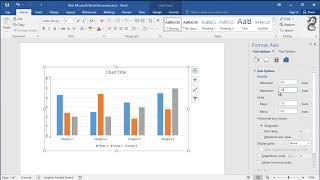 How to change scale of Chart vertical axis in Word