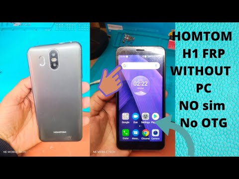 HOMTOM- H1 - FRP BYPASS WITHOUT PC ,NO SIM ,NO OTG EASY WAY