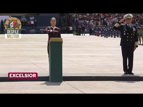 Da inicio el Desfile Militar del 16 de septiembre con el izamiento de bandera