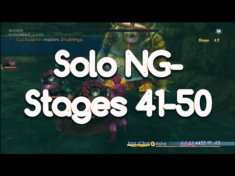 Trial Mode Stages 41-50 | FFXII The Zodiac Age - Ashe Solo NG-