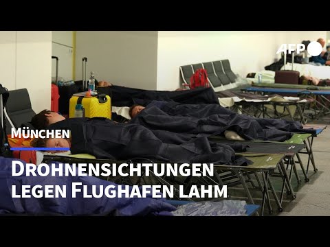 Drohnen am Flughafen München: Tausende Passagiere gestrandet | AFP