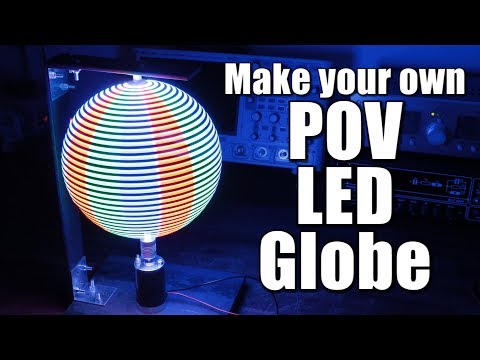 Make your own POV LED Globe Video