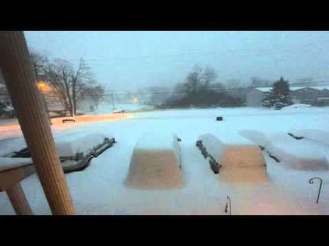 Winter Storm Jonas Blizzard 2016 Harrisburg, PA Time Lapse