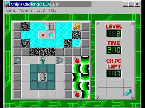 Chip's Challenge - Nostril Level 2 solution