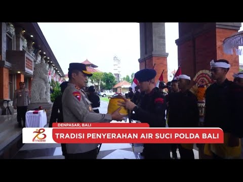 TRADISI AIR SUCI DI HARI BHAYANGKARA KE-78