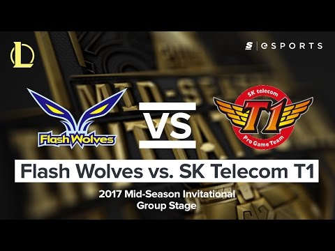 HIGHLIGHTS: Flash Wolves vs. SK Telecom T1 (2017 MSI Group Stage)