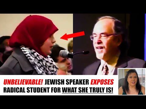 Fearless jewish speaker EXPOSES radical student for what she truly is...