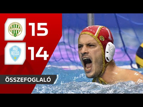 Európai Szuperkupa: Ferencváros–Pro Recco 15–14 | összefoglaló