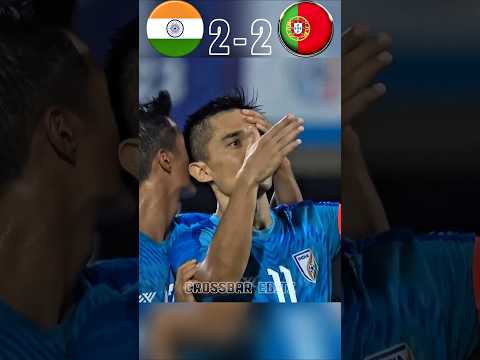 Sunil Chhetri Shocked Ronaldo | India VS Portugal Imaginary Final Match | #ronaldo vs #sunilchhetri