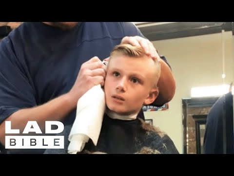 Barber pranks kid by pretending he's cut his ear off | LADbible