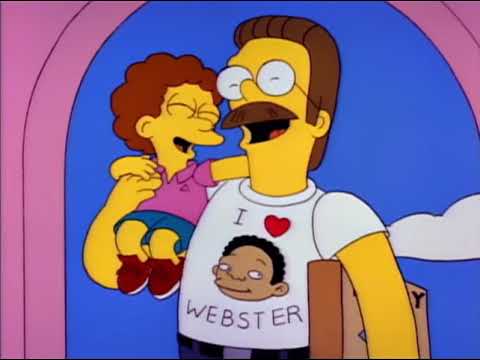 Homer Simpson Meets His New Neighbor Flanders