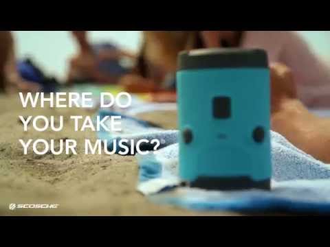 Scosche BTH2O boomBOTTLE H2O (Blue)-video
