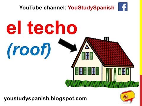 Spanish Lesson 61 - ROOMS and PARTS OF THE HOUSE in Spanish Partes de LA CASA en español