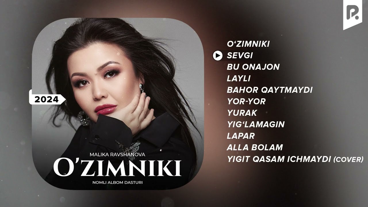 Malika Ravshanova - O'zimniki nomli albom dasturi 2024