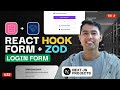 React Hook Form In Login Form Job Portal App Zod Front End Validation Ep 22