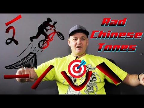 Learn Chinese 4 Tones - Rad Chinese Tones Illustrated for Beginner Mandarin Chinese Students