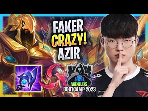 FAKER IS SO CRAZY WITH AZIR! - T1 Faker Plays Azir MID vs Orianna! | Bootcamp 2023