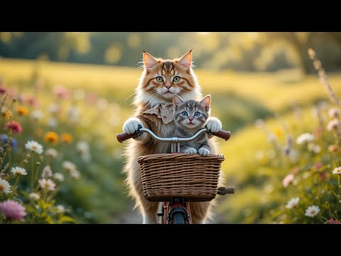 Kitten Falls from Bicycle – Mama Cat’s Love Makes Everything Better 🚲💔🐱