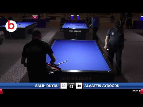 SALİH DUYDU & ALAATTİN AYDOĞDU Bilardo Maçı - 2020 TK 1.ETAP ANTALYA-FİNAL 1/16