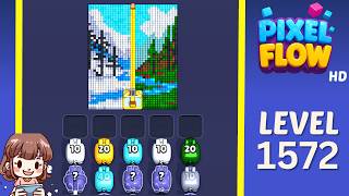 Pixel Flow Level 1572 Solution Walkthrough