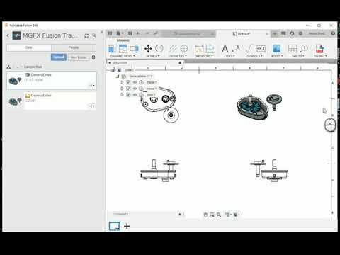 Create a 2D drawing in Fusion 360