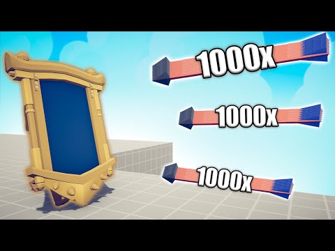 MUMMY MIRROR SHIELD vs 1000x OVERPOWERED UNITS - TABS | Totally Accurate Battle Simulator 2023