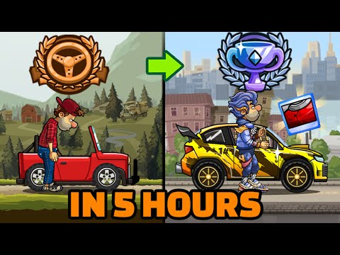 I REACHED CHAMPION TO LEGEND IN 5 HOURS 😍 Hill Climb Racing 2