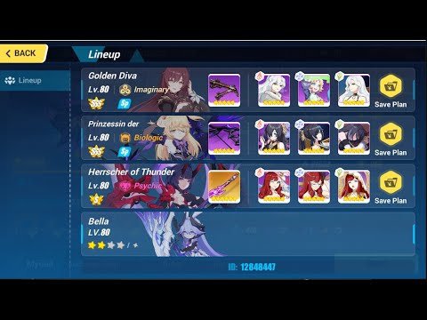 [Honkai Impact 3] [Nirvana Abyss] RPC-6626 450D [805pts] HT(S2) GD PV Bella ELF 2*