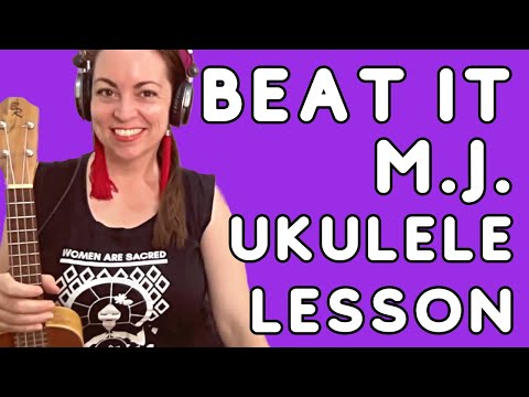 BEAT IT - Ukulele Lesson | Regular & Funky Loop Versions - Michael Jackson