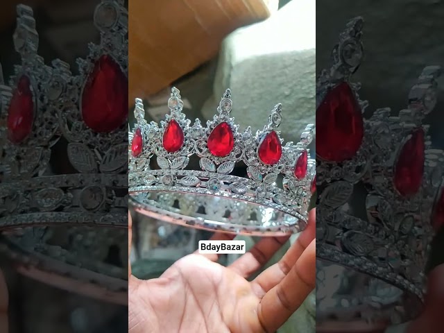 Vídeo relacionado con Crown Hair Jewelry Royal King Diadem - Tiaras grandes de metal para disfraz de Halloween, M, aleación, No es una piedra preciosa