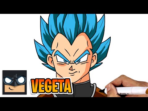 How to Draw Vegeta Super Saiyan Blue | Dragon Ball Z
