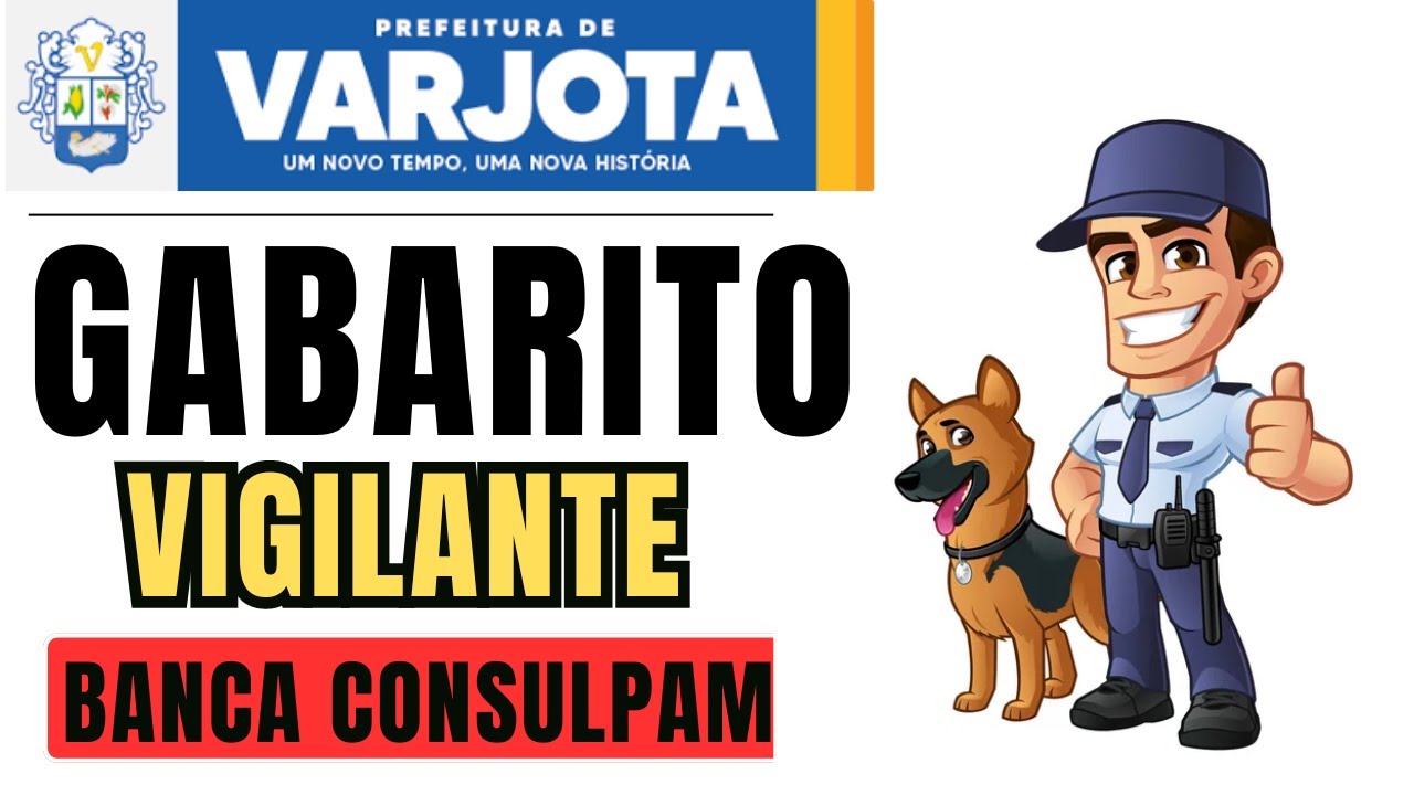 VIGIA - CONCURSO VARJOTA - GABARITO EXTRAOFICIAL - MATEMÁTICA - NÍVEL FUNDAMENTAL - BANCA CONSULPAM